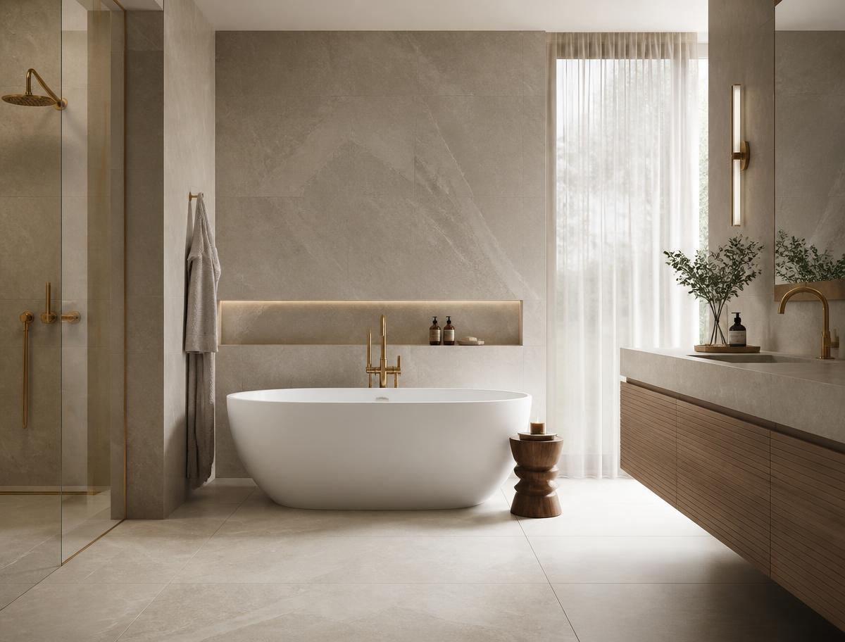 Spa-calm bathrooms
